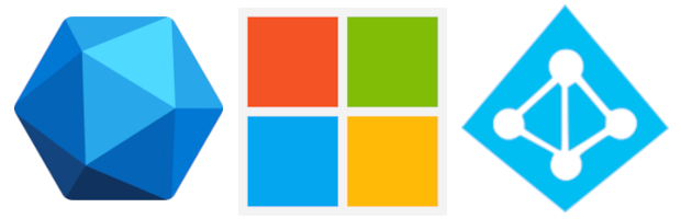Decorative title image of Microsoft, Graph, and Azure AD logos
