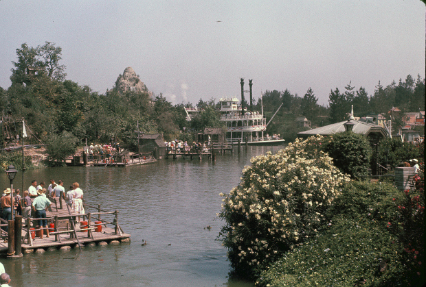 River of Americas and Tom Sawyers island from New Orleans Street