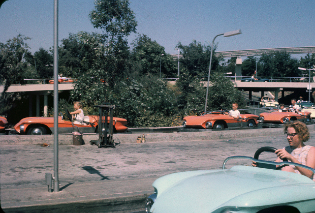 Autopia boarding area